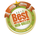 GOLD MEDAL WINNER - 2013 Best of the Mid-valley - Statesman Journal [badge]